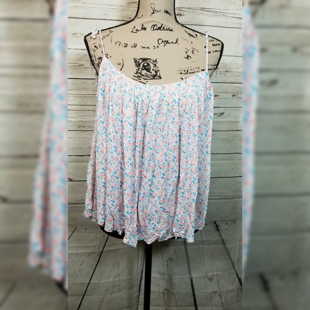 Blue Life Spaghetti Swing Tank Top